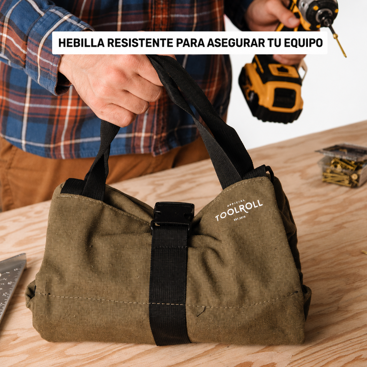 Bolsa de herramientas enrollable